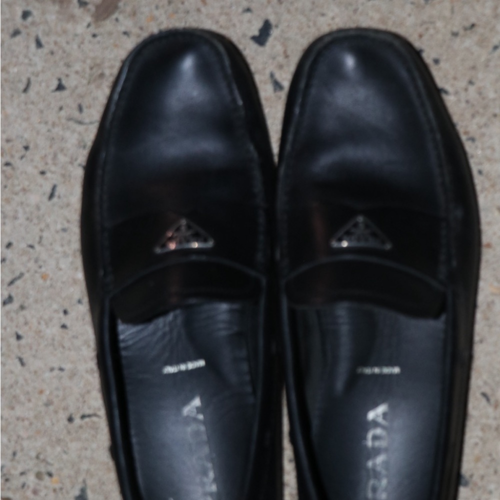 Prada Black Men's Slip-Ons